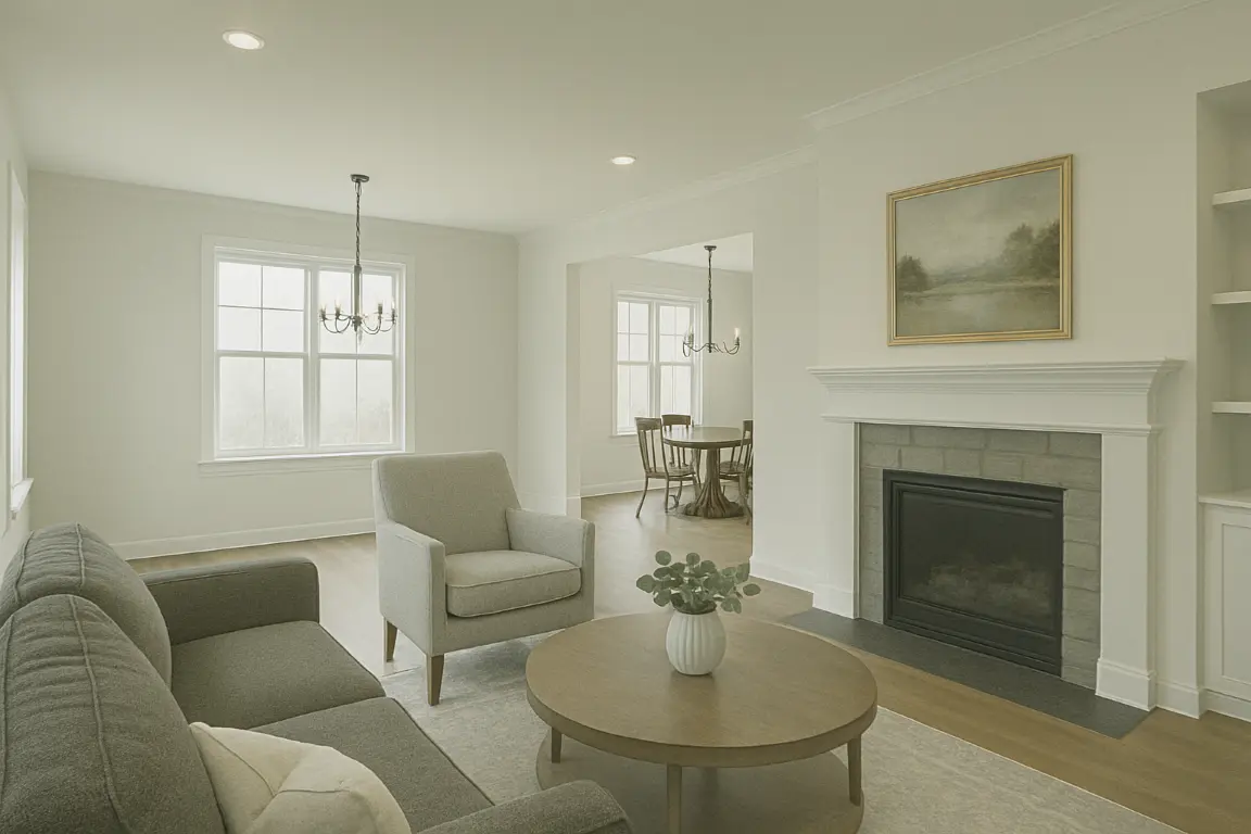 Poor property photography lighting example