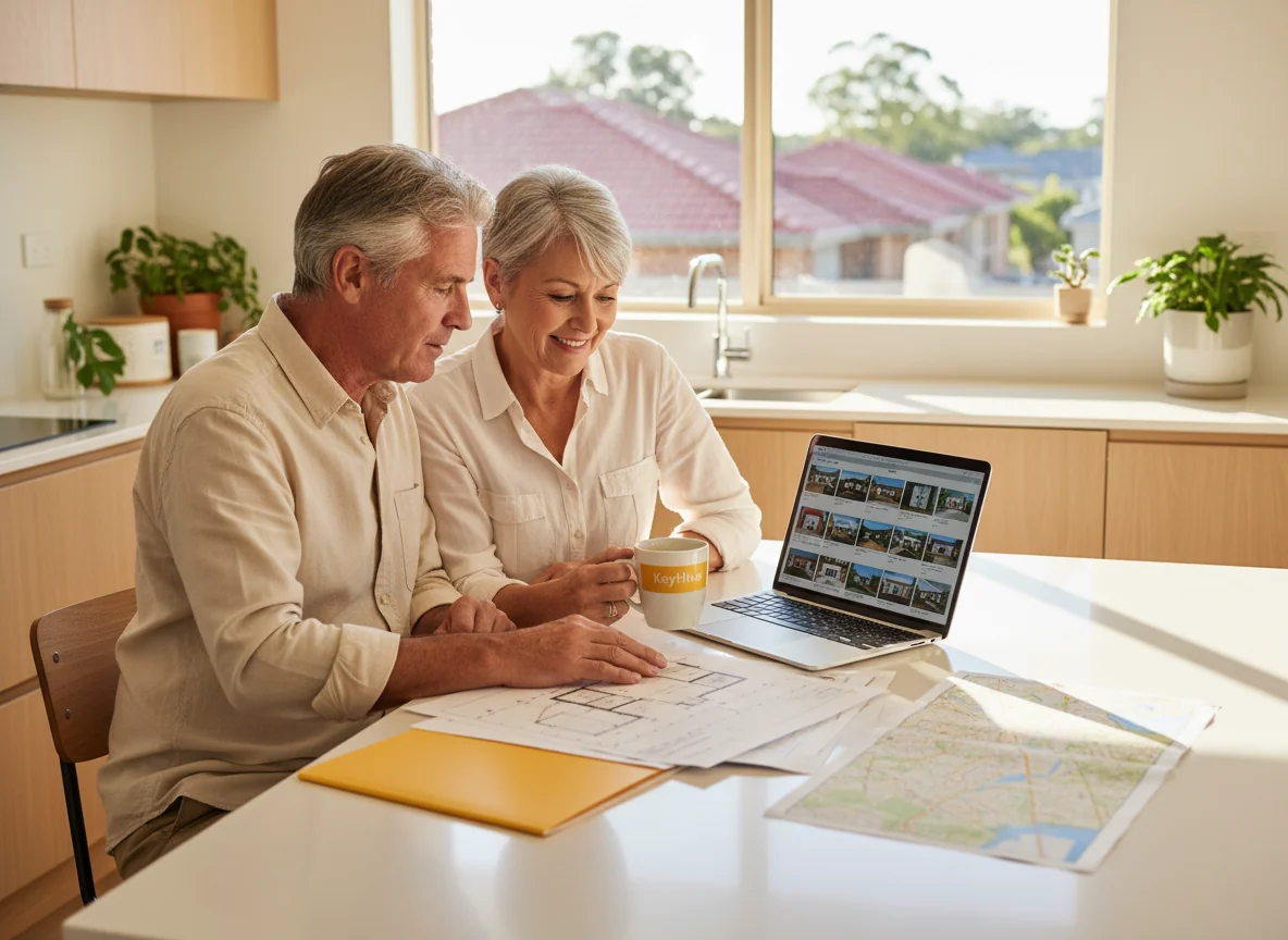 Perth couple planning their downsizing move with professional support