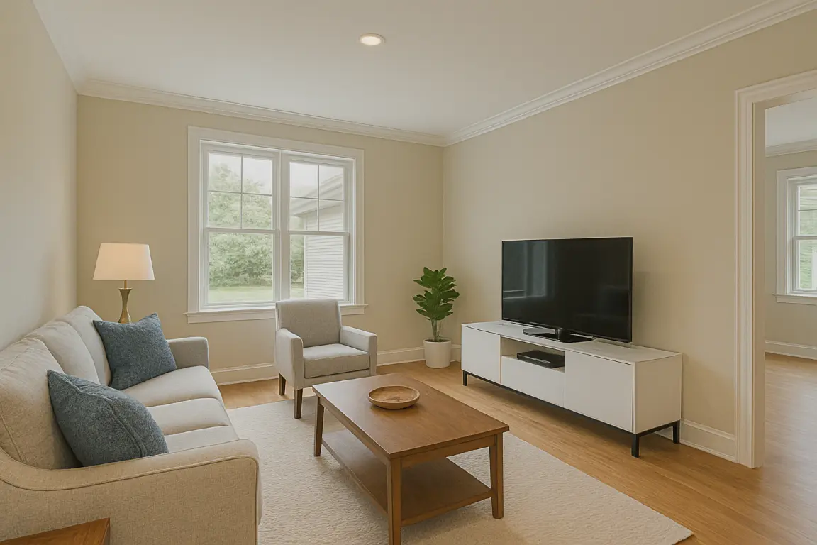 Living room photography example