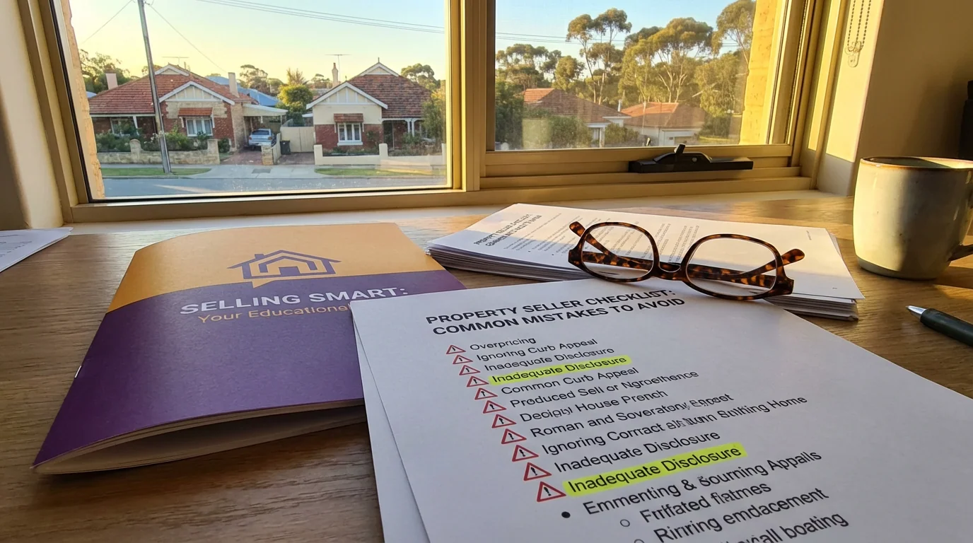 Property sale checklist showing common mistakes to avoid